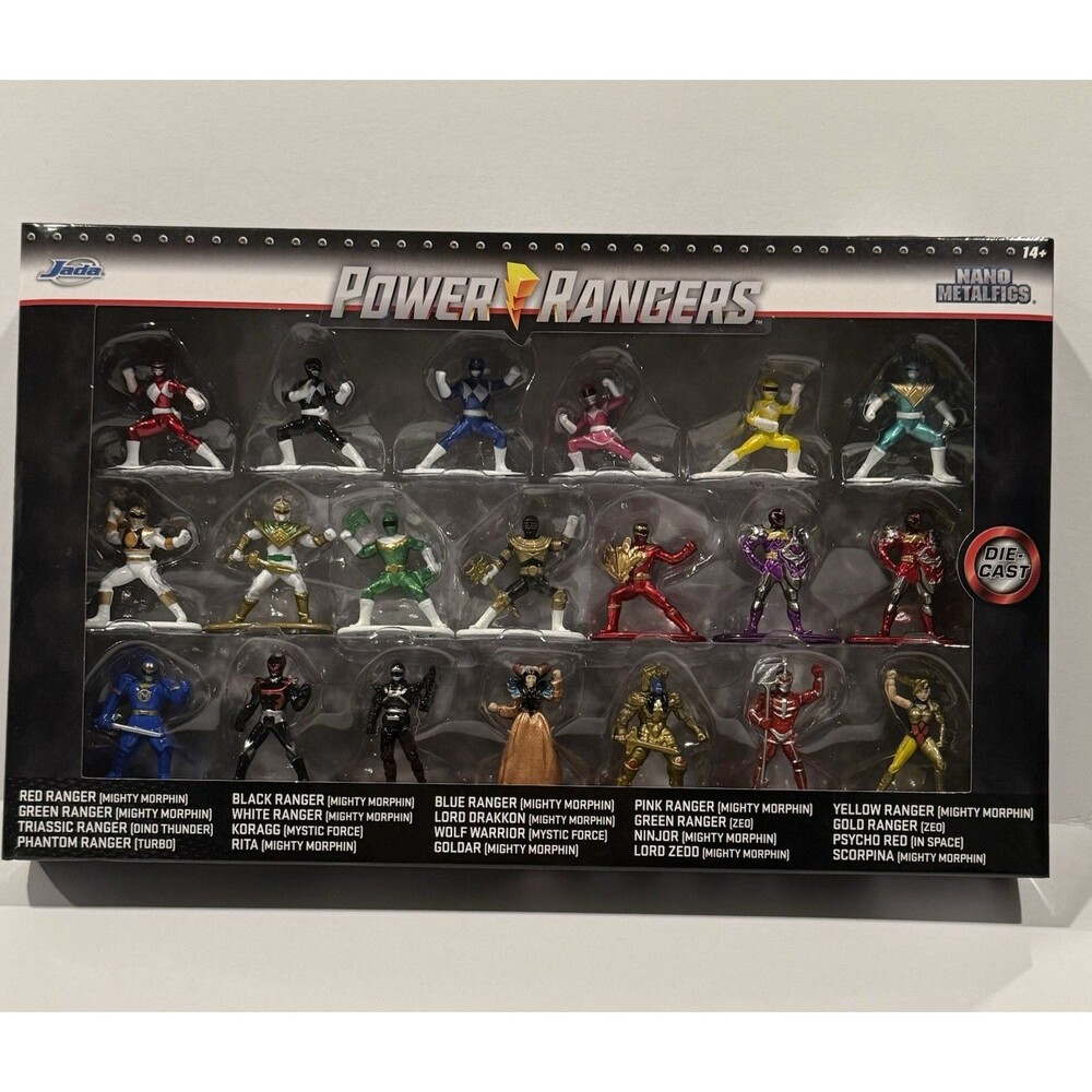 New In Box Jada Toys Power Rangers 20-Pack Nano Metal Figs Mini Figures